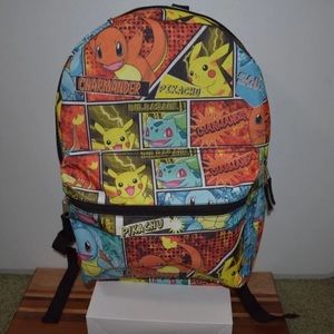 Pokémon Youth Kids Backpack Bookbag PIKACHU CHARMANDER SQUIRTLE FAB NY Bag 2018